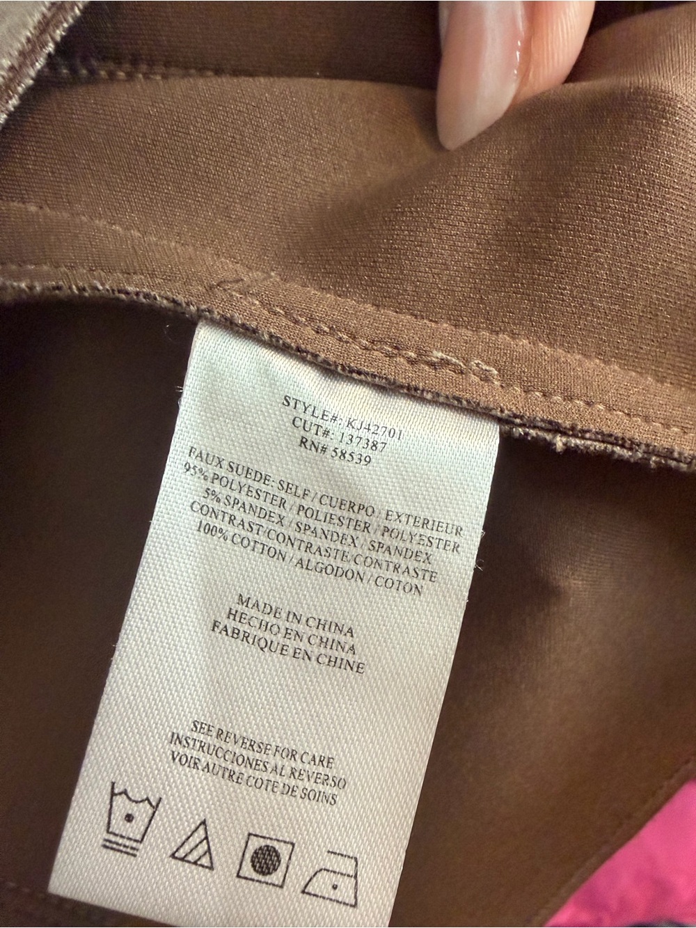 Kut from the Kloth Taupe Suede Open-Front Draped Jacket - Picture 3 of 7